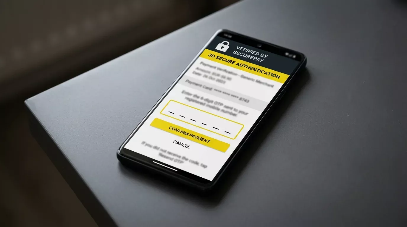 Schermata di autenticazione 3D Secure Postepay durante un deposito su un sito scommesse