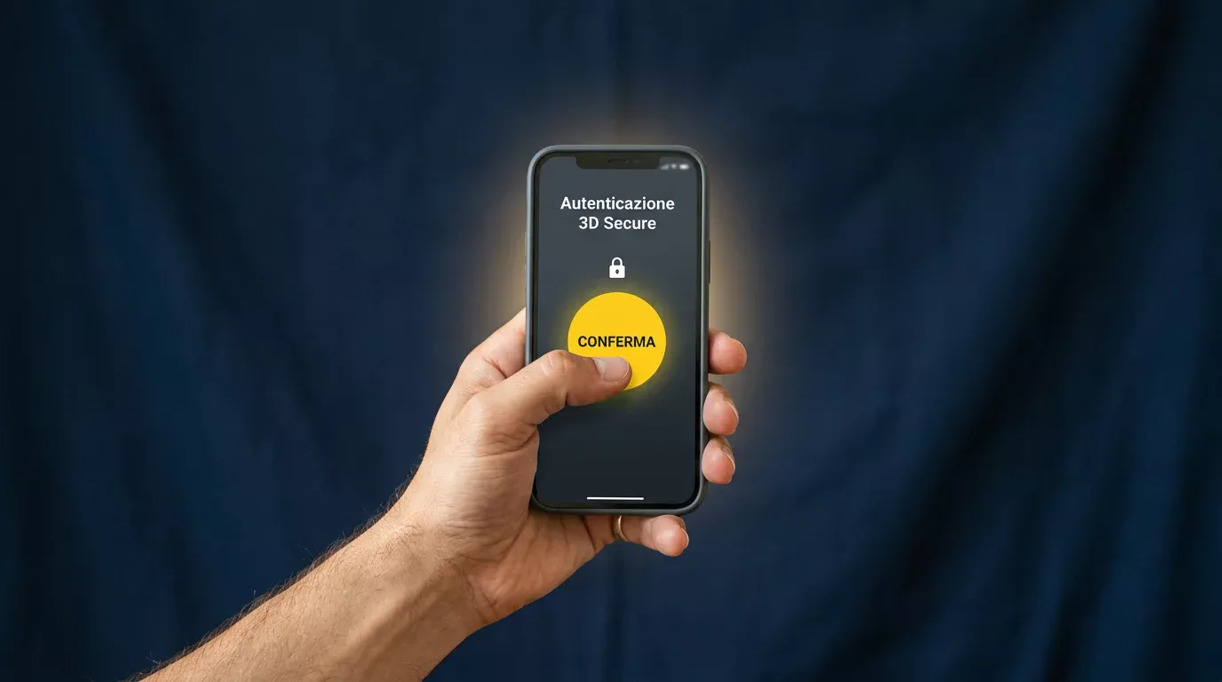 Conferma 3D Secure di un pagamento Postepay nell'app BancoPosta